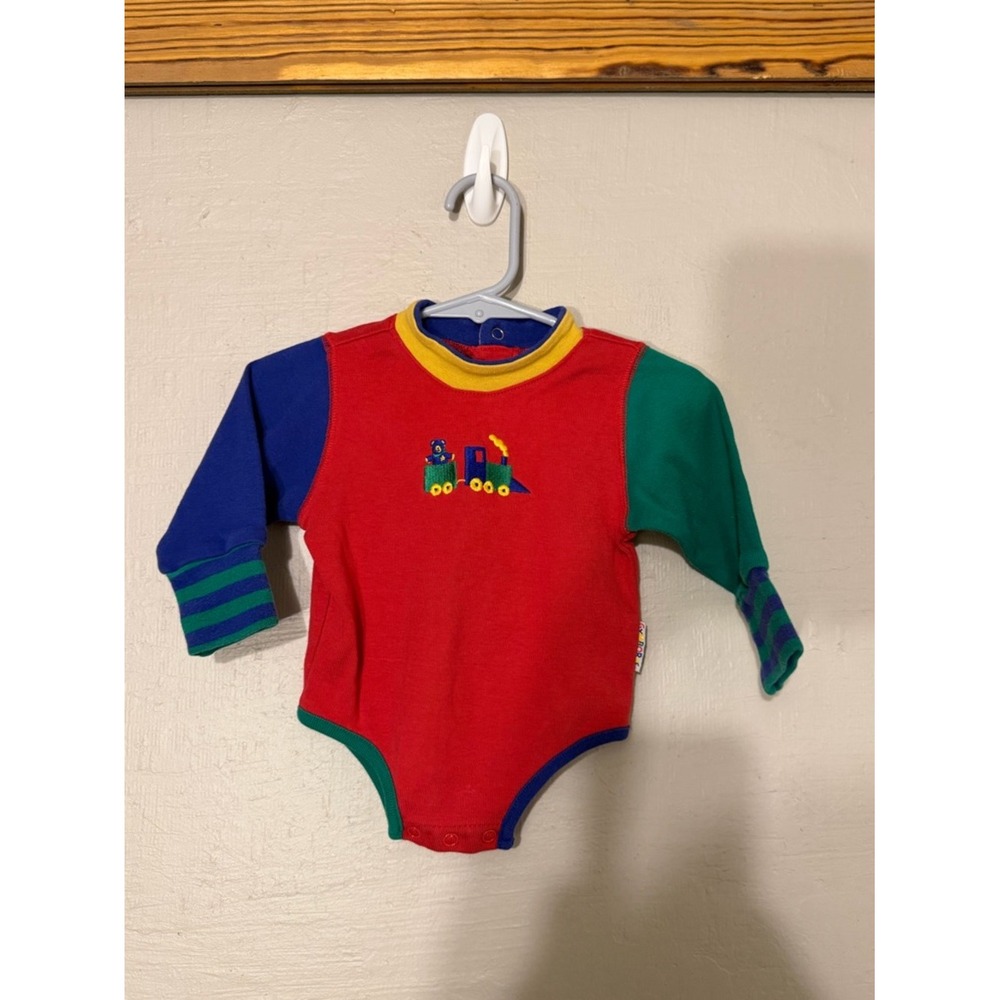 Gymboree Vintage Color Block Long-Sleeve Bodysuit Newborn